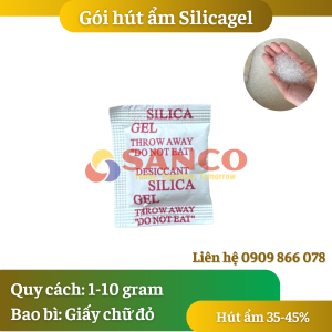Gói hút ẩm Silicagel Sancodes giấy đỏ dùng cho thực phẩm, trà, cà phê